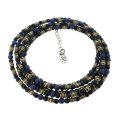 アークシルバーアクセサリーズ/ノーブル ストーンブレスレット ロング  [オニキス×ラピスラズリ]