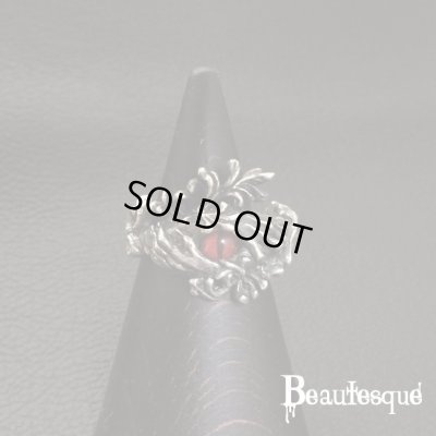 シルバーの両手に包まれた義眼リング｜ビュウテスク