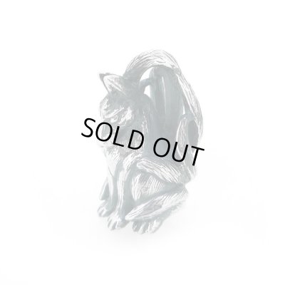 九尾の狐ペンダント 和風アクセサリー銀風