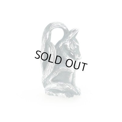 九尾の狐ペンダント 和風アクセサリー銀風