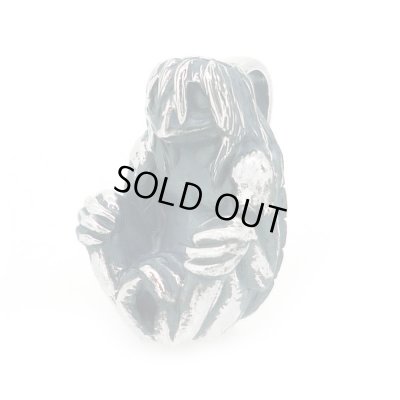 河童ペンダント 和風アクセサリー銀風