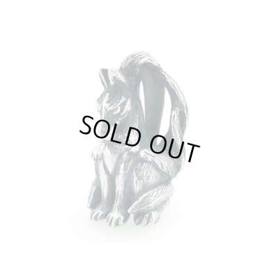 九尾の狐ペンダント 和風アクセサリー銀風