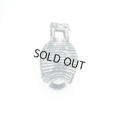 提灯お化けペンダント 和風アクセサリー 銀風