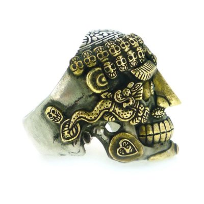 [チベタンスカルリング] tibetan skull ring / BLIND RABBIT（ブラインドラビット）