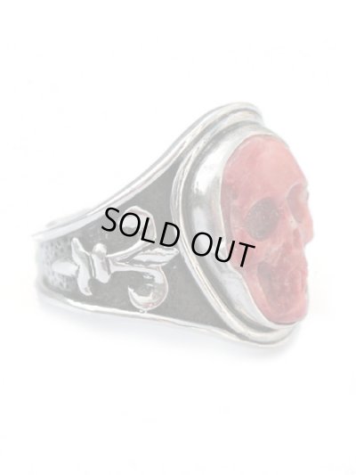 ジョニーデップ愛用アクセサリー「リーダウニー」スカルリング(スパイニーオイスター)