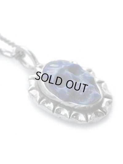 ジョニーデップ愛用アクセサリー「リーダウニー」スカルペンダント（ラピスラズリ）