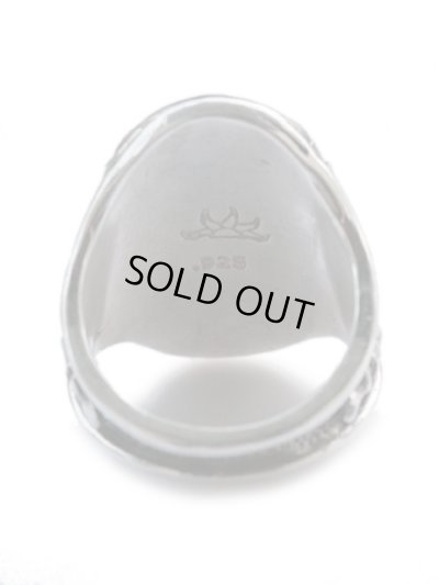 ジョニーデップ愛用アクセサリー「リーダウニー」ラージスカルリング(ジェット)