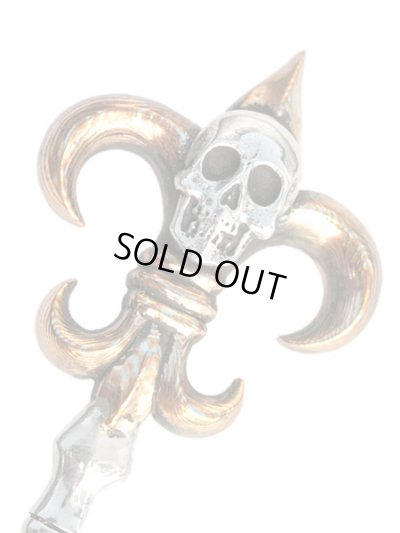 ジョニーデップ愛用アクセサリー「リーダウニー」スカルキーペンダント（木目金）