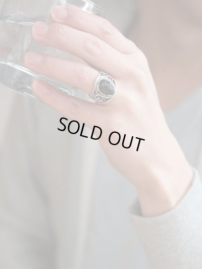 ジョニーデップ愛用アクセサリー「リーダウニー」スカルリング(ジェット)