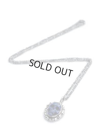 ジョニーデップ愛用アクセサリー「リーダウニー」スカルペンダント（ラピスラズリ）