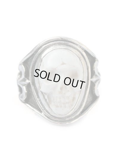 ジョニーデップ愛用アクセサリー「リーダウニー」スカルリング(ハウライト)