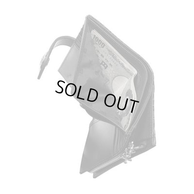 アンティークミディアムウォレット（クロコスタイルミッドナイトパープル）｜アルテミスクラシック 