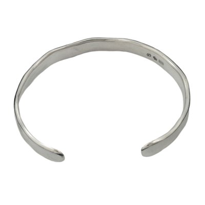 シンプルでお洒落なシルバーバングル|cooldust
