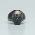 アークシルバーアクセサリーズ/スカルリング/silhouette skull small ring [antique silver]