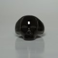 アークシルバーアクセサリーズ/スカルリング/silhouette skull small ring [black]