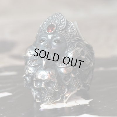 悪鬼を喰らう黒き女神カーリーのシルバーリング｜Guardia/ガルディア