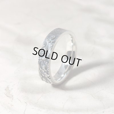 [ペアリングセット]アカンサスモチーフのシルバーペアリング