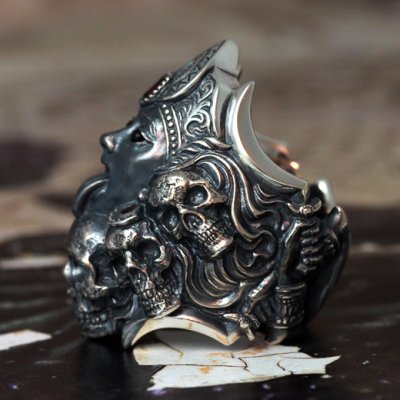 悪鬼を喰らう黒き女神カーリーのシルバーリング｜Guardia/ガルディア