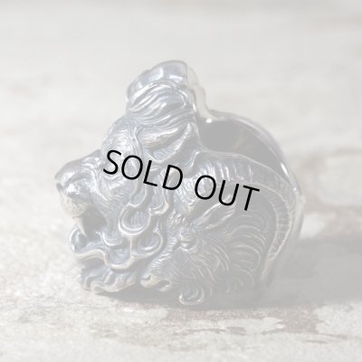 魔獣キメラのシルバーリング｜ライオン、山羊、蛇の複合魔獣