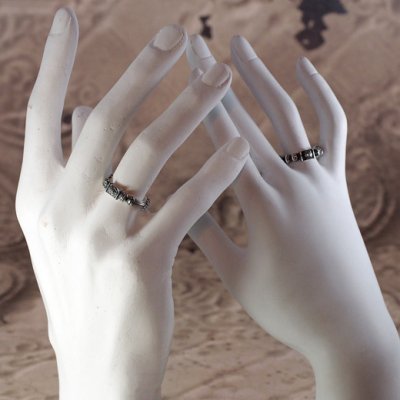 古代ギリシャ建築の円柱からイメージしたシルバーリング|Guardia/ガルディア