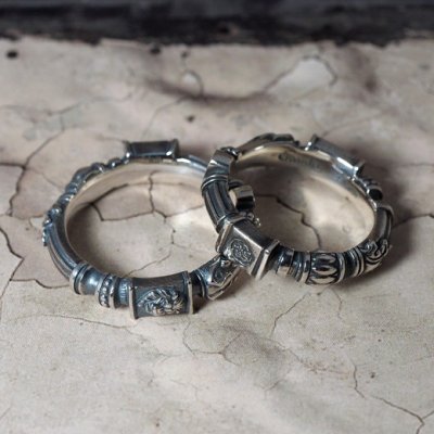 古代ギリシャ建築の円柱からイメージしたシルバーリング|Guardia/ガルディア