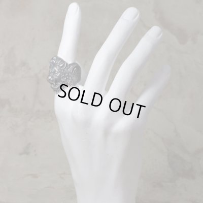 魔獣キメラのシルバーリング｜ライオン、山羊、蛇の複合魔獣