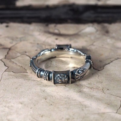 古代ギリシャ建築の円柱からイメージしたシルバーリング|Guardia/ガルディア