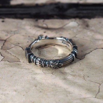 古代ギリシャ建築の円柱からイメージしたシルバーリング|Guardia/ガルディア