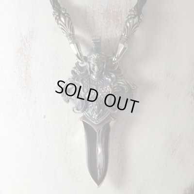 アテナのシルバー&レザーネックレス|Guardia/ガルディア