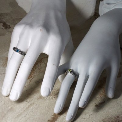 西洋の柱をモチーフにしたシルバーリング|Guardia/ガルディア