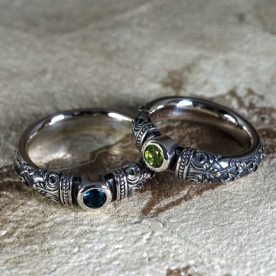 西洋の柱をモチーフにしたシルバーリング|Guardia/ガルディア