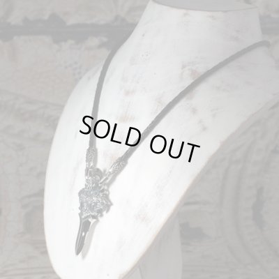 アテナのシルバー&レザーネックレス|Guardia/ガルディア