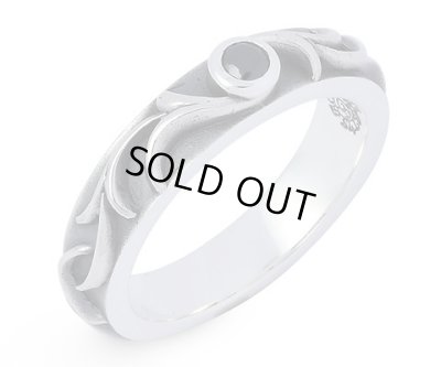 [アラベスクリング]Arabesque ring（ブラックストーン）/ AQUA SILVER（アクアシルバー）