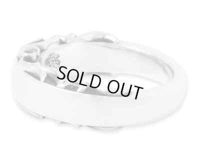 [アラベスクリング]Round ring（ブラックストーン）/ AQUA SILVER（アクアシルバー）