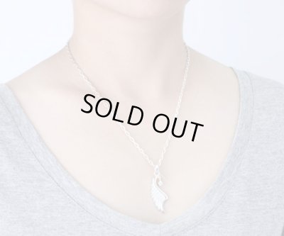 フェザー&ストーンネックレス/AQUA SILVER（アクアシルバー）