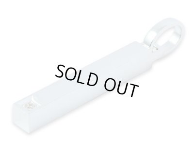 【ペアネックレス セット】プレーンネックレス(ブラックストーン&クリアストーン)/AQUA SILVER(アクアシルバー)