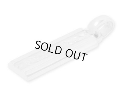 【ペアネックレス セット】クラシカルデザインプレート（ブラック＆ホワイト）/AQUA SILVER（アクアシルバー）