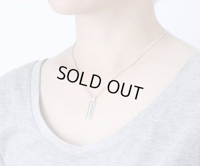 【ペアネックレス セット】Fay with heart(ブラック&ホワイト)/AQUA SILVER(アクアシルバー)