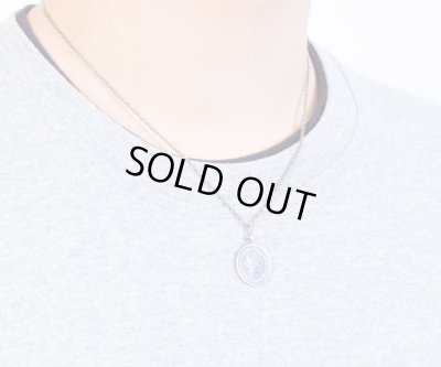 [誕生石]6ペンスコイン＆バースデーストーンペンダント/AQUA SILVER（アクアシルバー）