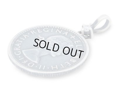 [誕生石]6ペンスコイン＆バースデーストーンペンダント/AQUA SILVER（アクアシルバー）