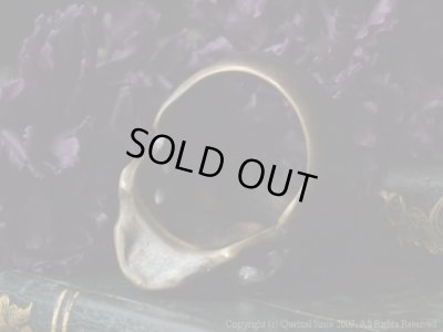 [スカルリング]ラージタナトスリング２（ブラス）/Quetzal（ケツァール）