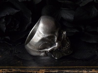 [スカルリング]ラージタナトスリング２（シルバー）/Quetzal（ケツァール）