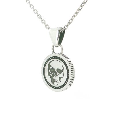 【スカル&クロスペンダント】reverse coin pendant|Ark silver accessories(アークシルバーアクセサリーズ)