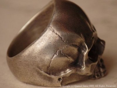 [スカルリング]ピンキータナトスリング（シルバー）/Quetzal（ケツァール）