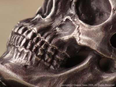 [スカルリング]ラージタナトスリング3（シルバー）/Quetzal（ケツァール）