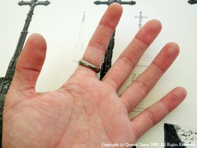 [スカルリング]ミニタナトスリング（シルバー）/Quetzal（ケツァール）