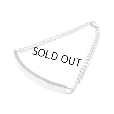 [ペア ブレスレット]ハワイアンエングレイブ プレートブレスレット（ブラック＆ピンクゴールド） / Jellyfish Factory