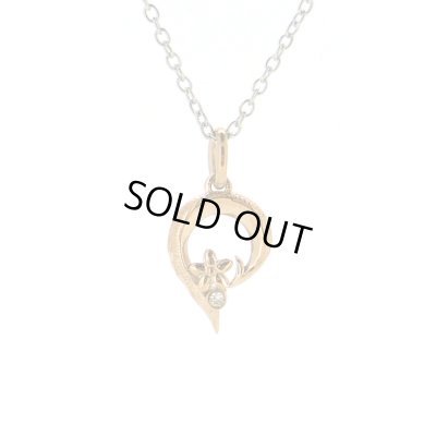 [ペアネックレス]ハワイアンエングレイブ シェアハートネックレス / Jellyfish Factory