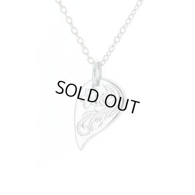 [ペアネックレス]ハワイアンエングレイブ シェアハートネックレス / Jellyfish Factory