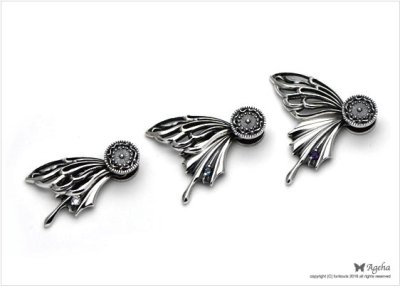 2枚羽根の蝶ペンダント|FUNKOUTS-ageha【ファンクアウツ-アゲハ】